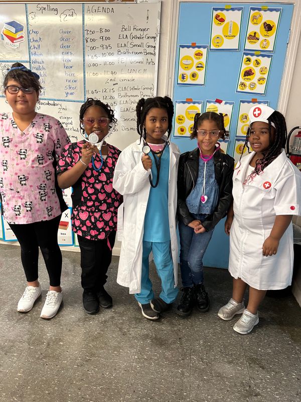 Students celebrating Career Day!